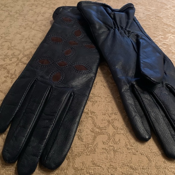 Medium Small Merona Womens Leather Winter Mittens Gloves